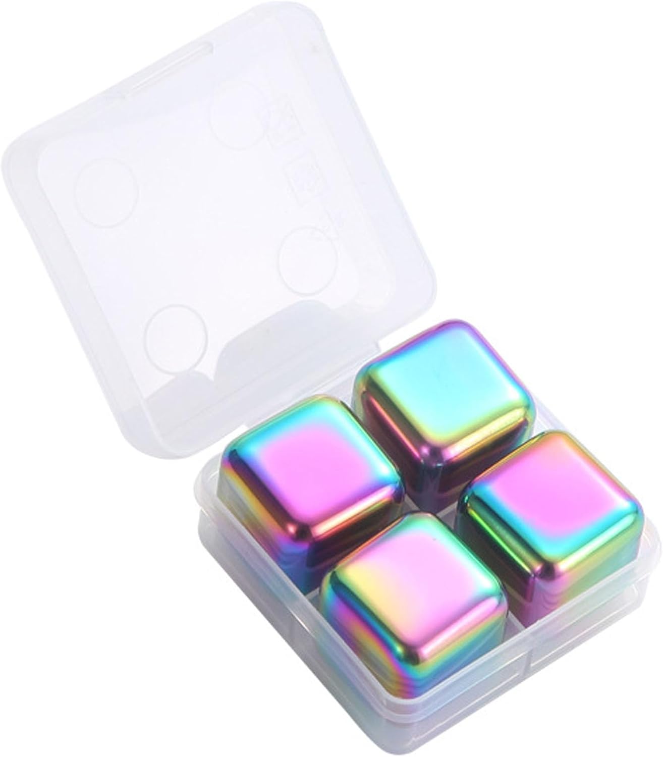 Metal Ice Cubes, Stainless Steel Reusable Ice Cubes, Ice Cubes Whiskey Stones with