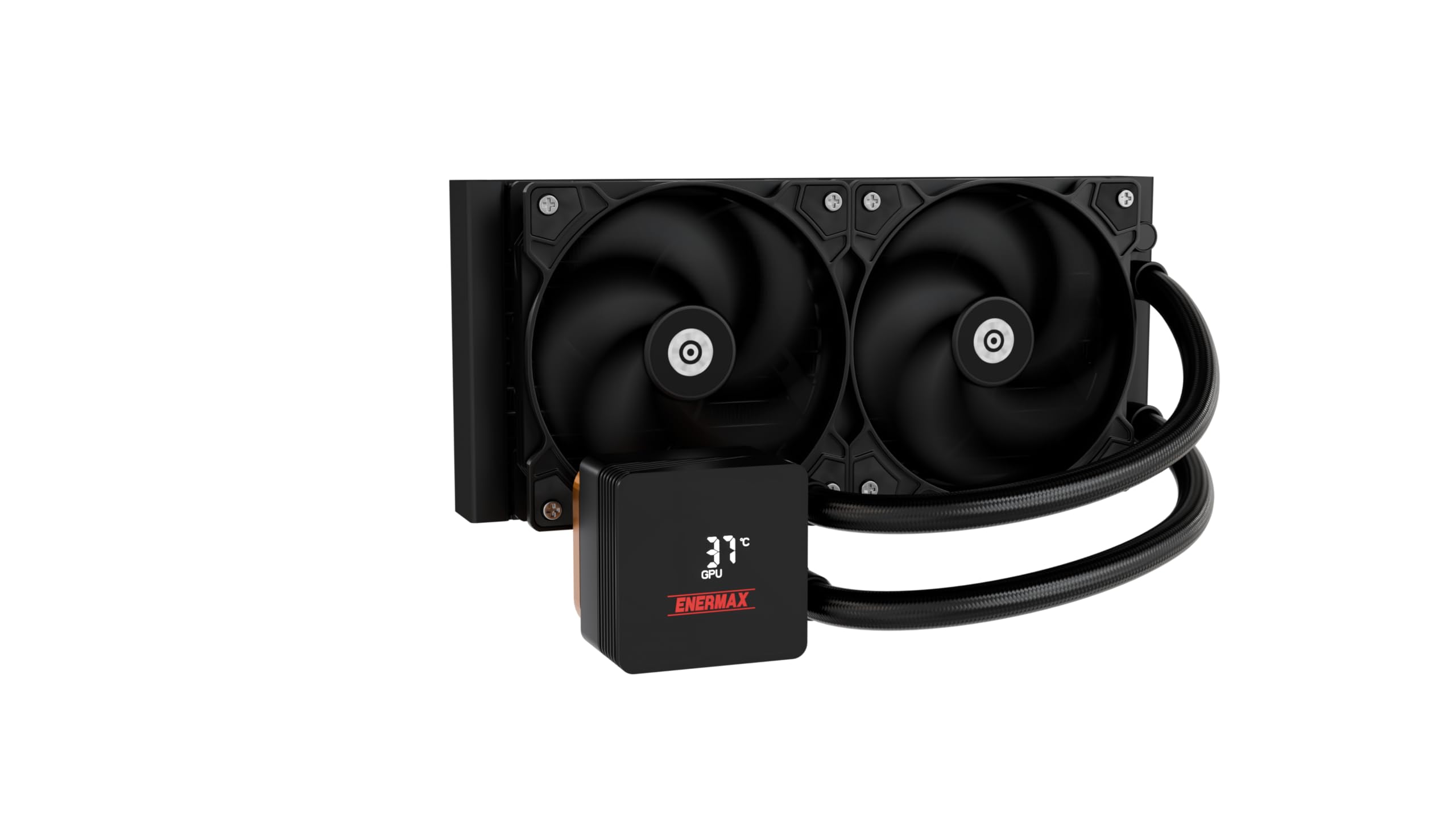 ENERMAX LIQMAX IV 240 mm AIO CPU, raffreddamento ad acqua, Dual Chamber|TDP 360W+|Intel LGA 1851/1700/115x/2066| AMD AM5/AM4 |Display digitale |2 X 120 PWM Performance Flow Fan |ELC-LMIV240-SF