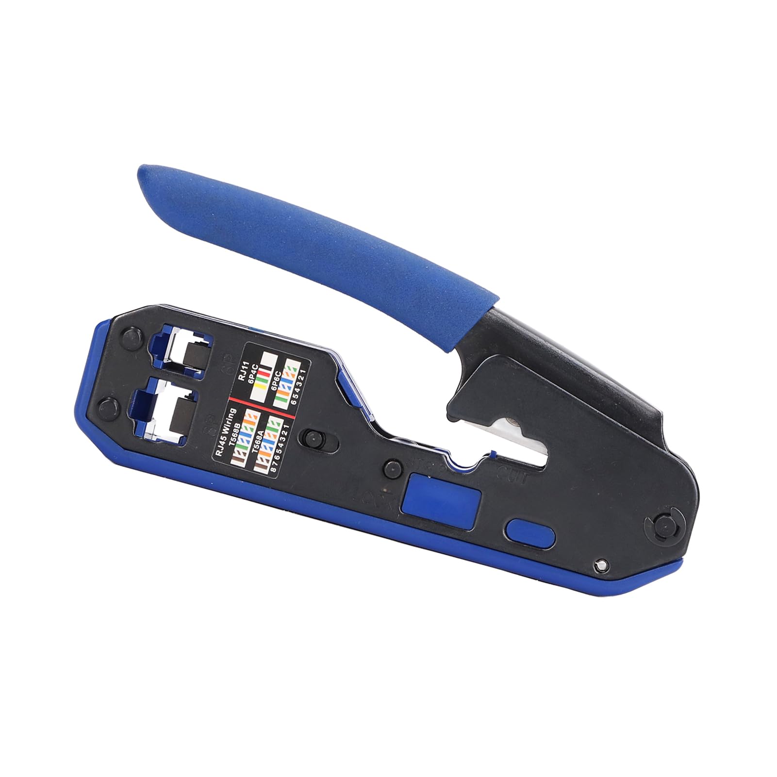 Kit d'outils de sertissage RJ45, kit d'outils de sertissage RJ45, kit d'outils à sertir Ethernet Cat5e, Cat6, Cat6a, mini pince à dénuder, pince à sertir