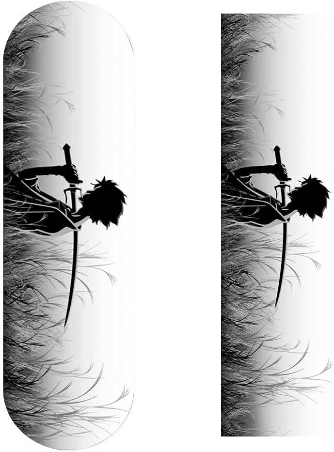 Griptape 33 Inch/48 Inch Short Board Longboard Skateboard Anime Swordsman Version Grip Tape 47 (Size : 33 inch)