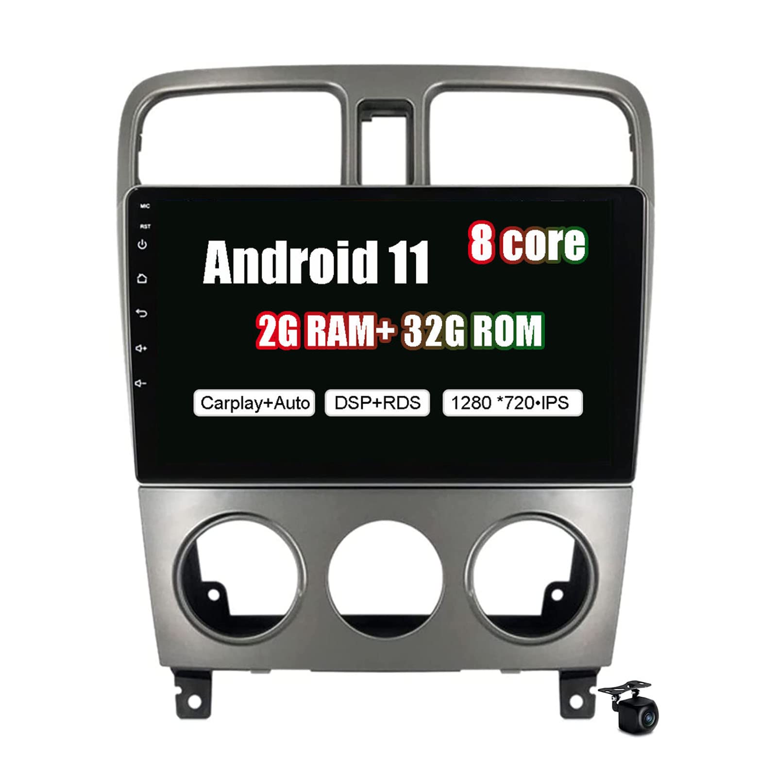 Écran tactile 9" pour Forester avec navigation GPS précise et Bluetooth mains libres