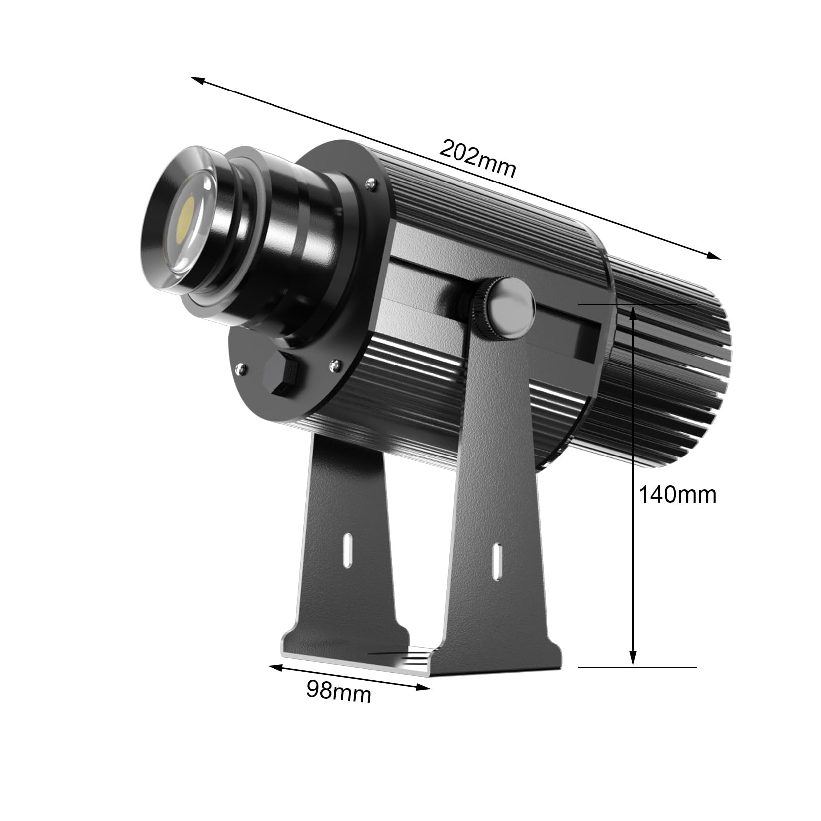 35W LED GOBO Logo Projektor Licht IP67 Wasserdicht für Outdoor Mall Store Bar KTV Restaurant Werbung (Schwarz)