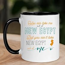 New Egypt NJ Mug Long Distance Accent Mug 11 oz Black - You Can Take Me Out Of New Egypt But You Can't Take New Egypt Out of Me