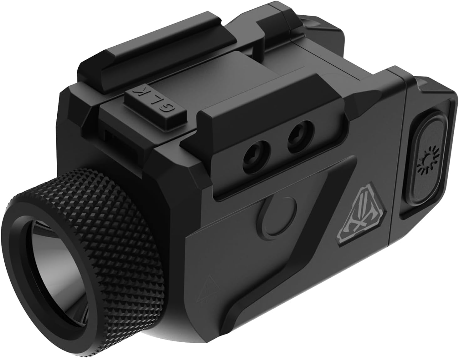 TK21 Pistol Light 800 Lumen Tactical Flashlight with Strobe Mode, USB-C Rechargeable, Adjustable Rail Mounted Light for 1913 Picatinny Rail