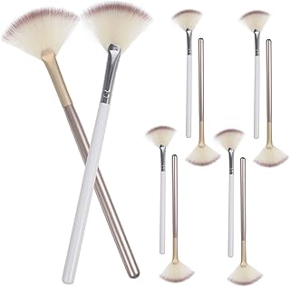 ARTIBETTER 10pcs Fan-shaped Makeup Brushes Se...