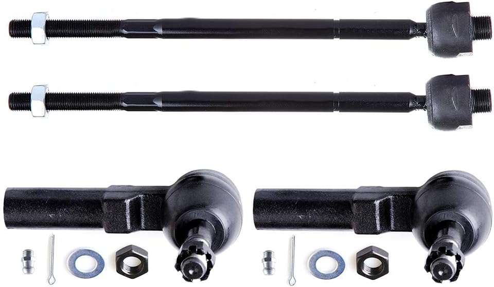 OCPTY - New 4-Piece fit for 2006-2011 for Buick Lucerne for Cadillac DTS-2 Front Inner 2 Outer Tie Rod End