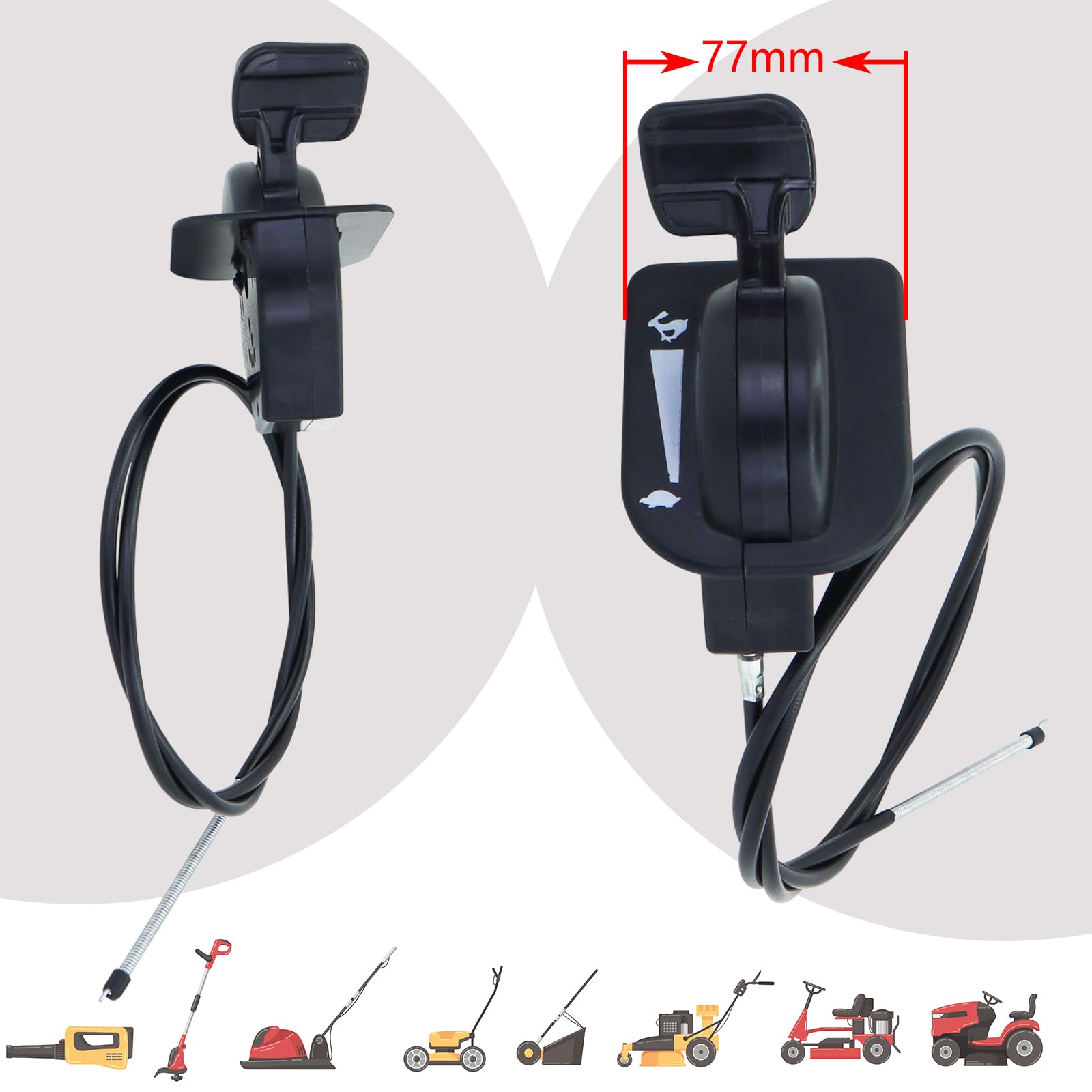 REMEDART 746-06431 Throttle Choke Cable fits for Cub Cadet XT1-GT50 GT54 LT46 LT50 ST54 XT2-GX50 GX54 LX42 LX46 SLX50 SLX54 KH FAB for MTD T240 T260 T310 T2400 T3200 CYT4220SE Replaces for 746P06431