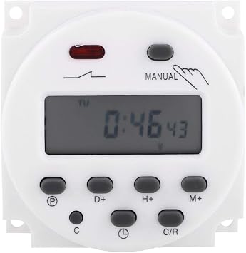 Electronic Timer CN101A 24V Timer Digital Programmable Timer Microcomputer Timer 17on & 17off Relay Timer Weekly Programmable