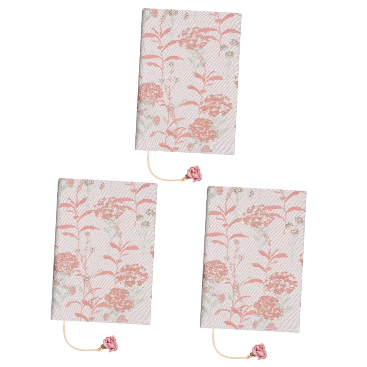 VILLCASE 3pezzi Copertina Per Libri Tessuto Elegante Con Segnalibro Integrato Design Estetico e Comfortevole Per Libri Di Testo e Scrapbook Protezione Morbida e Decorativa Per Lettura Stile