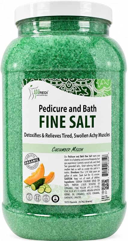 SPA REDI Salon Pedicure Dead Sea Salt Foot Soak, Softening, 128 oz