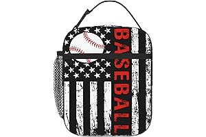 Lunchtime Catcher: Baseball American Flag Lunch Box