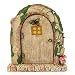Top Collection 6.25" Miniature Fairy Garden & Terrarium Charming Wood Log Door Decor, Small