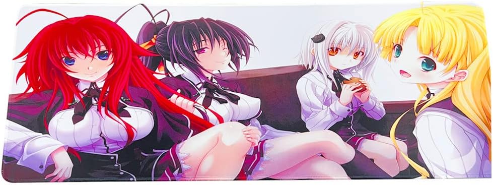 Game Mouse Pad Anime Highschool DxD Office Computer Desk Mousepad Large Home Gamer PC Accessories Customized Design 31.5x11.8 Inch