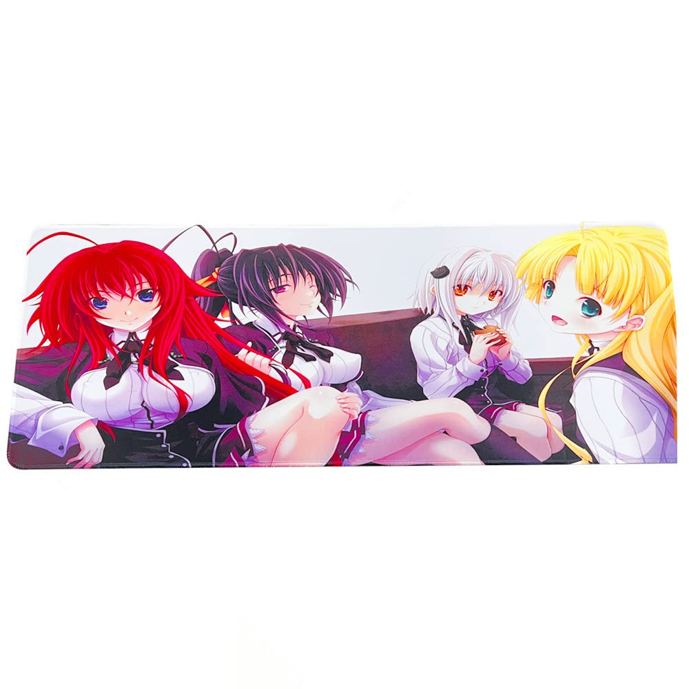 Game Mouse Pad Anime Highschool DxD Office Computer Desk Mousepad Large Home Gamer PC Accessories Customized Design 31.5x11.8 Inch