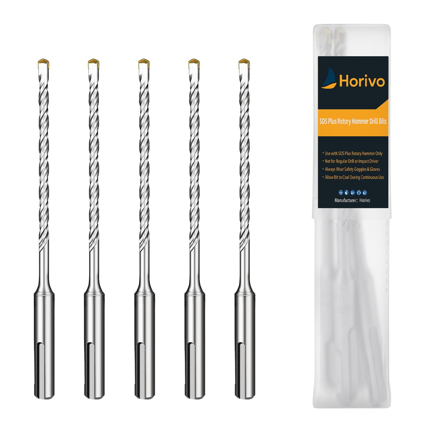 Heavy Duty Carbide Concrete Drill Bits - 5 Pack -15 Heavy Duty Carbide Concrete Drill Bits - 5 Pack -15