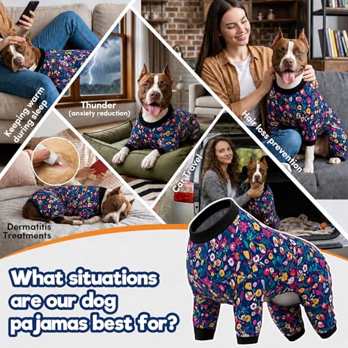 Pyjama grand chien LovinPet couverture complète anti-grattage