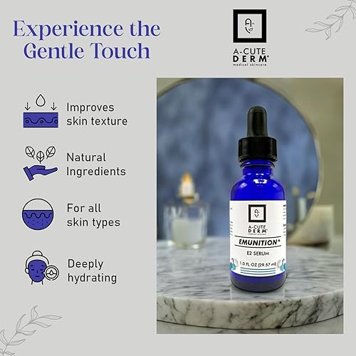 Miniatura 4 de A-Cute Derm Emunition E2 Suero Hidratante para Mejorar la Pérdida Hidratante Ayuda a Curar la Piel Sensible (1 oz)