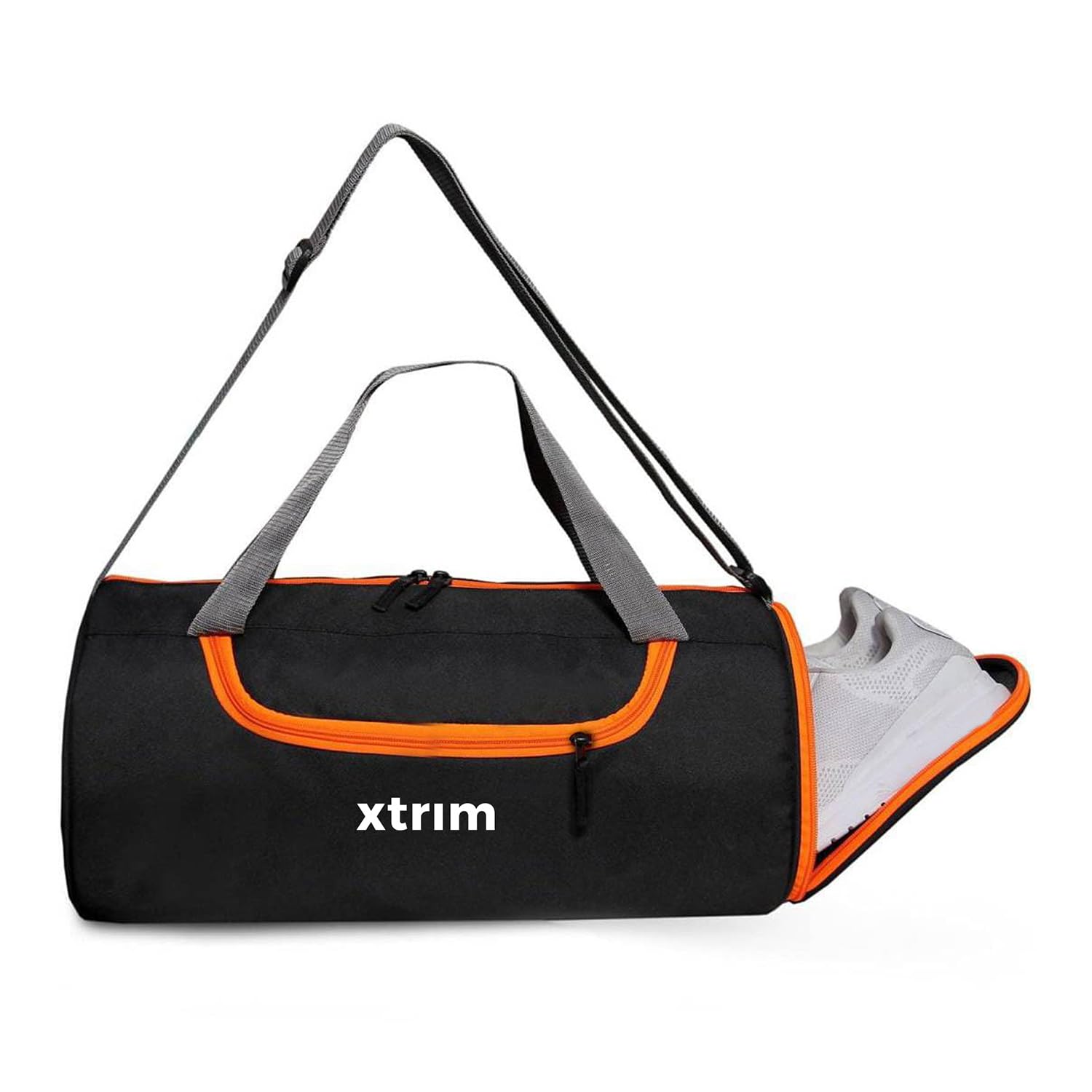Xtrim Duffle Bags, Gym Bags for Men and Women, Mini Sports Bag, Kit Bag, Small Travel Bag for Men, Duffle Bag for Gym with Shoe Compartment (Black and Orange) (B0D7W25LM3) Amazon Price History, Amazon Price Tracker