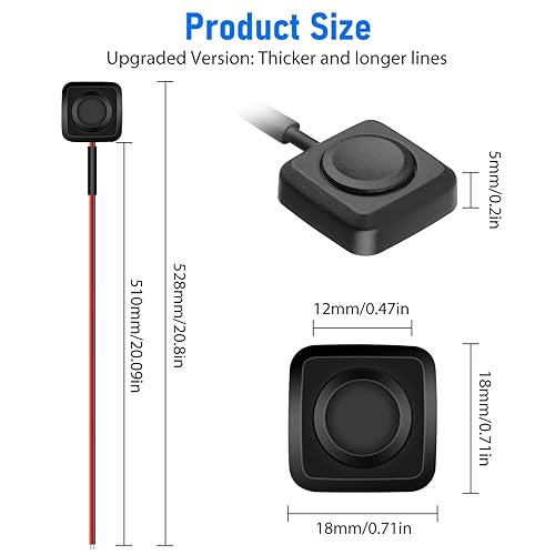 Miniatura 10 de Linkstyle Interruptor de botón momentáneo, interruptor de botón momentáneo, interruptor de botones de bocina de montaje en superficie, para bocina