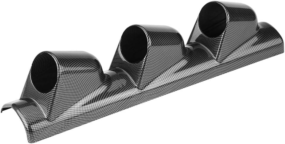 Gauge Pod Triple Gauge A Pillar Pod Universal Gauge Pod Car Universal Carbon Fiber 52mm/2 Triple Gauge A Pillar Pod Cluster