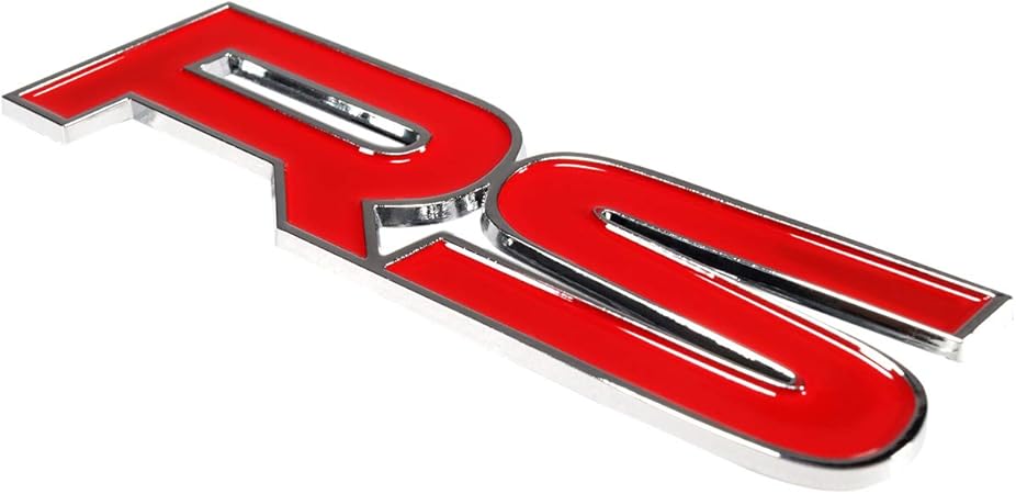 Amazon Rs エンブレム 両面テープ付き 凹 レッド M 36 エンブレム 車 バイク