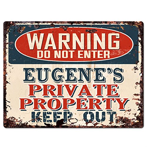 WARNING Eugene’s Private Property Coaster Mug Dad Gift