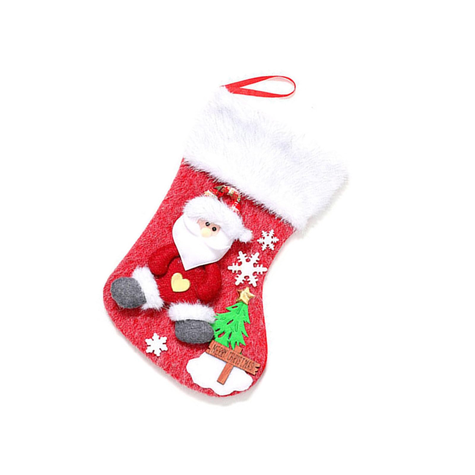 KAQNTUD Christmas Tree Decoration Cartoon Stockings Gift Bag Hanging Socks for Fireplaces Door Decoration Decorations Stockings Gift Bag Tree Decoration