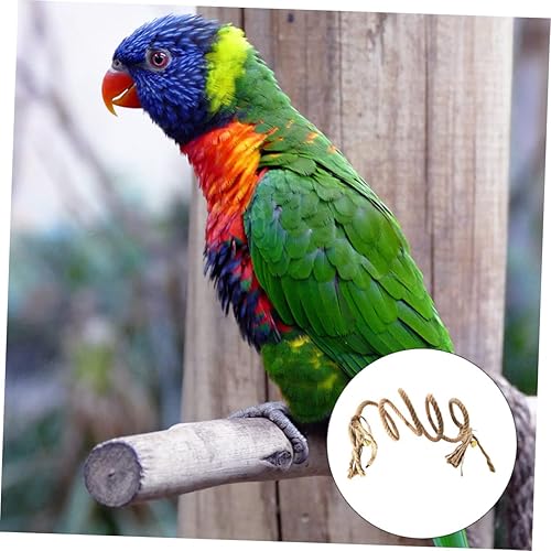 Miniatura 8 de Balacoo Cuerda de escalada de loro cuerda de sisal cuerda de loro juguete jaula de loro accesorios de pájaro cuerda loro escalada escalera conures