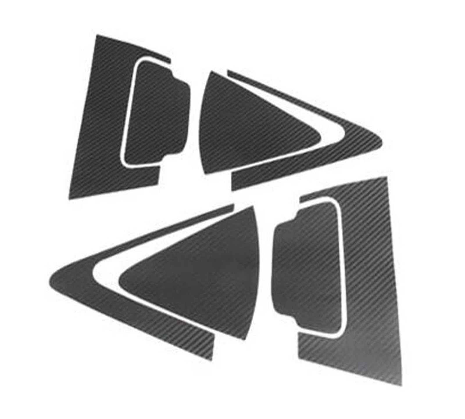FIXCOR Car Styling Carbon Fiber Rear Door Handle Bowl Sticker Door Handle for HR-V HRV for Vezel 2015 2016 2017 2018 2019