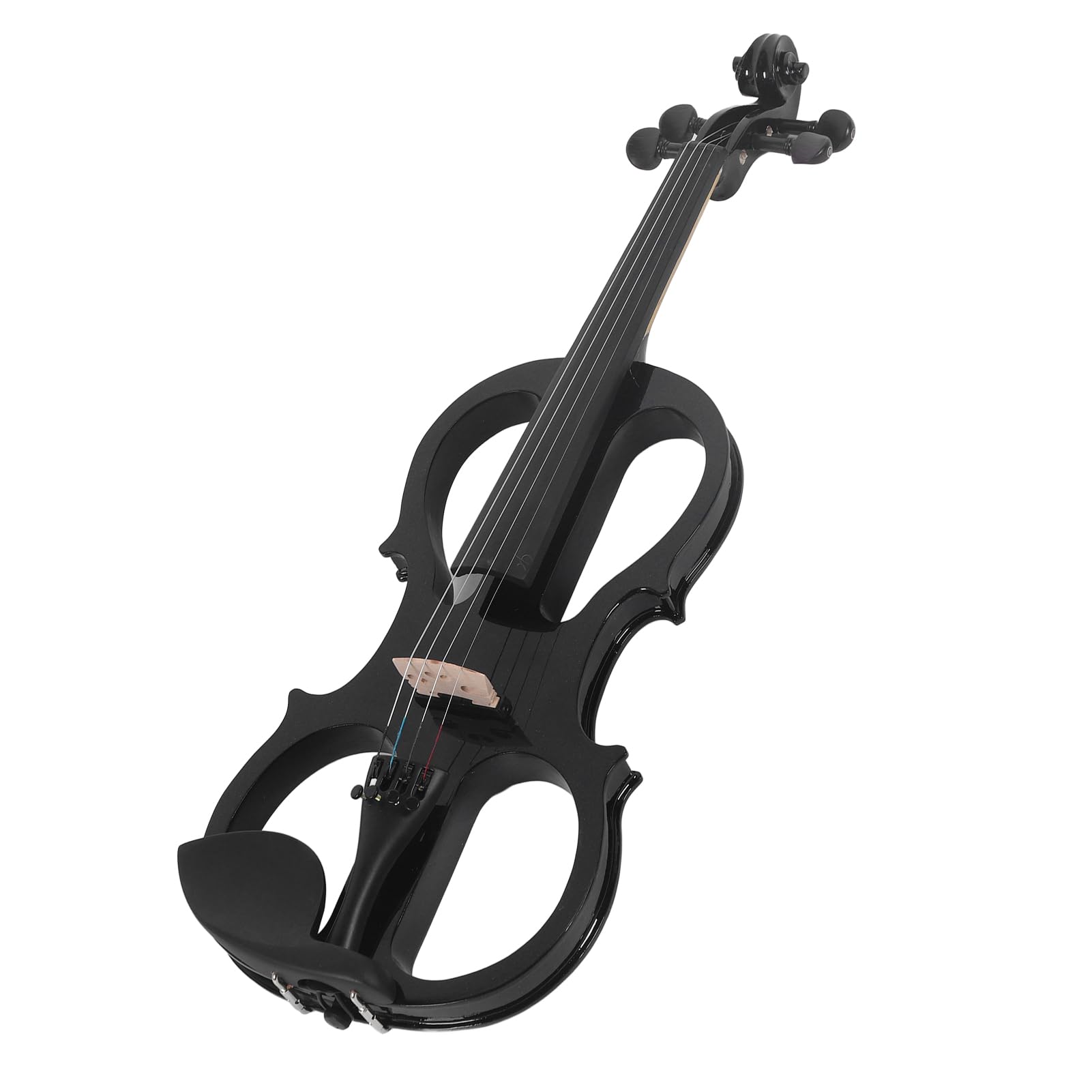Sonew Kit Violino Elettrico Set Professionale 4/4 Violino Silenzioso per Studenti Adulti Design Leggero Ed Ergonomico per Pratica e Prestazioni (BLACK)