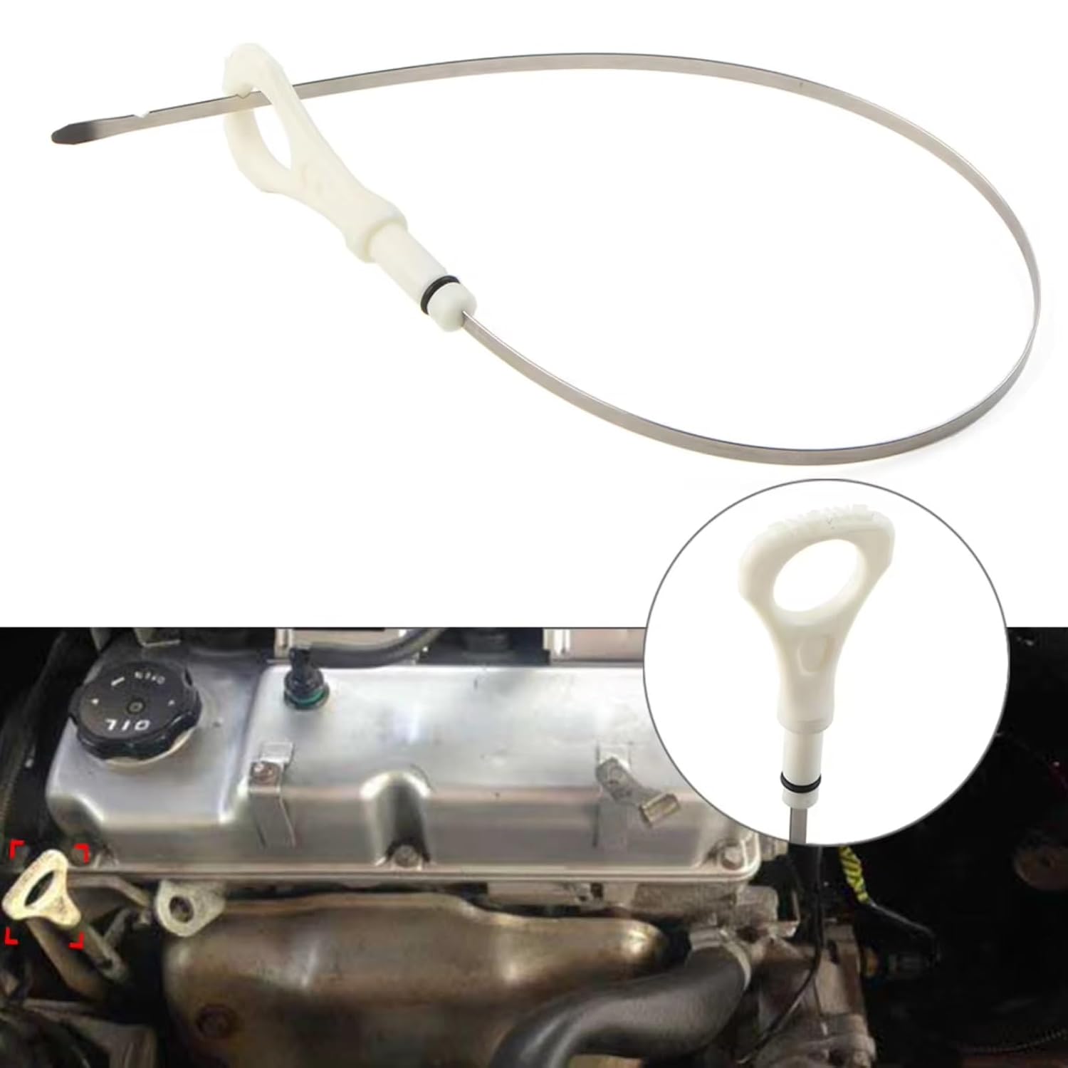 Oil Level Dipstick Car Oil Dipstick Oil Level Sensors for Mitsubishi for Lancer for CS3A for CS3W 2002-2014 Car Engine Oil Dipstic Accessories MD373734