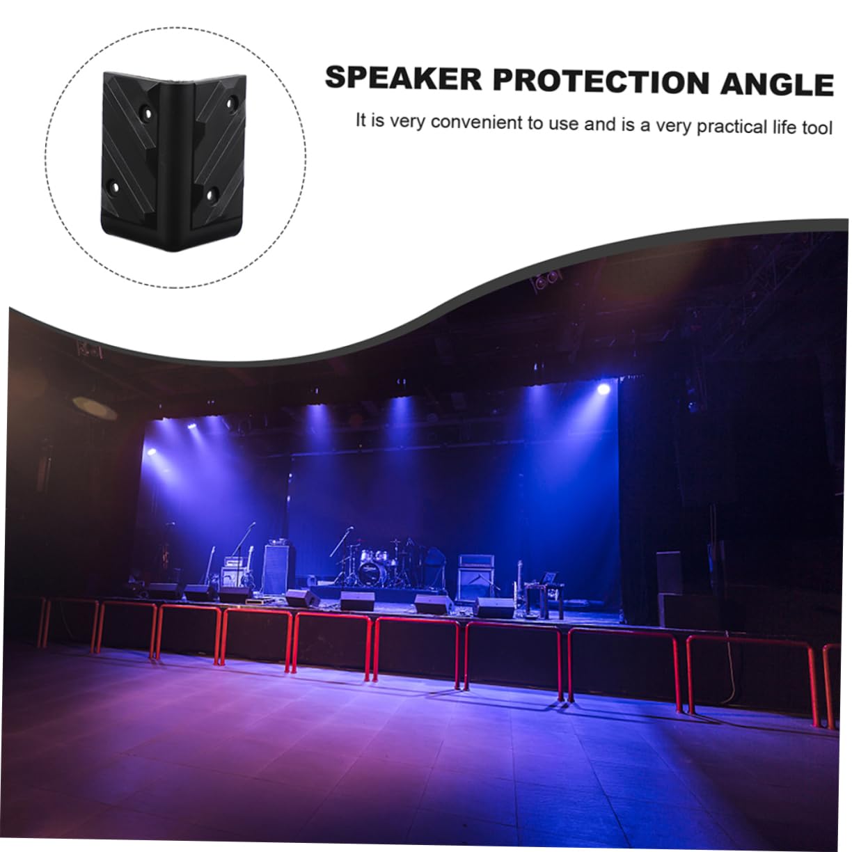 FAVOMOTO Speaker Corners Protection 6pcs Abs Plastic Corner Guards for Safe Speaker Setup