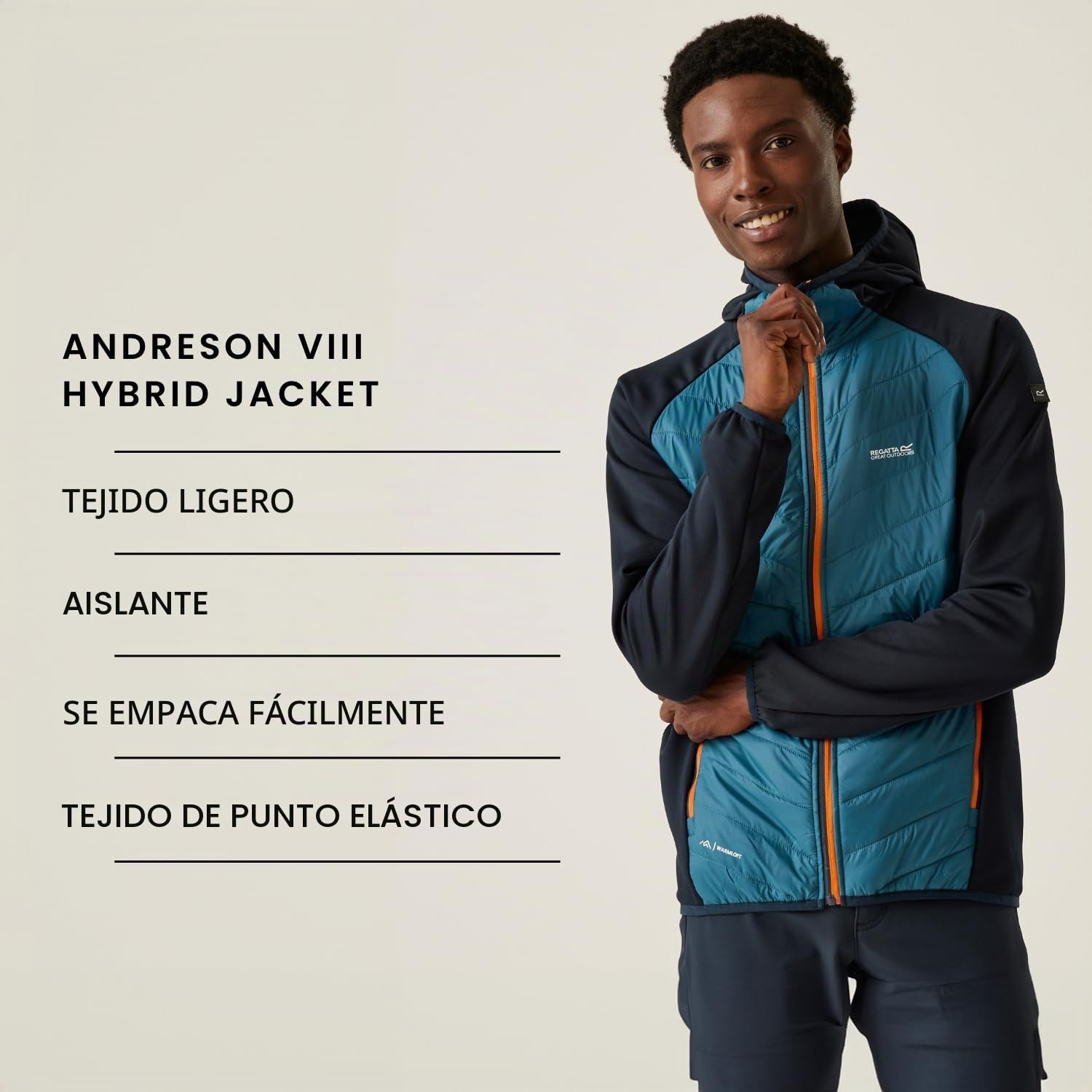 Regatta Chaqueta híbrida Andreson para hombre (1 unidad)