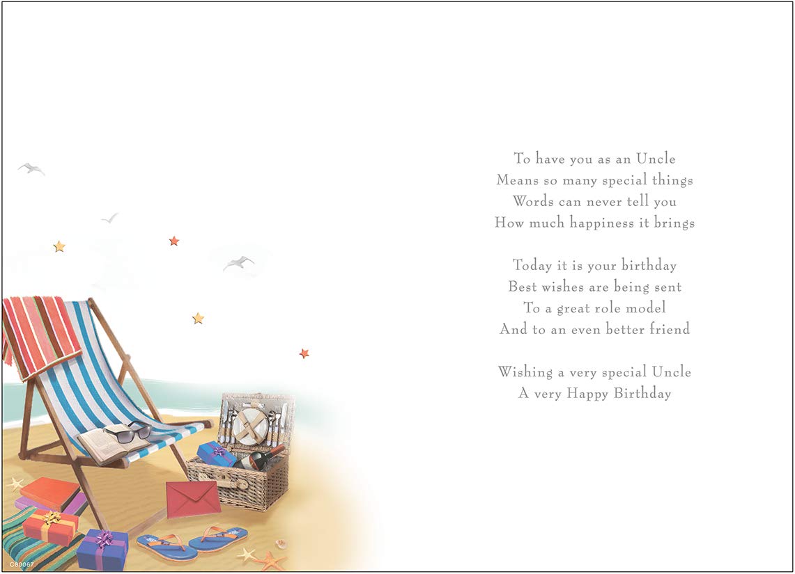 Amazon.com: Birthday Card Uncle - 9 x 6 inches - Regal Publishing :  Everything Else