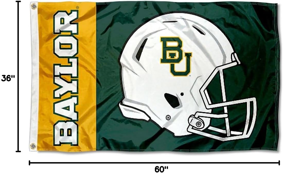 Baylor Bears Football Helmet Flag - Image 7