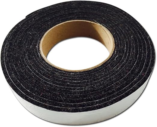 Black Smoker Gasket 1" x 1/8" BBQ Smoker Gasket Seal