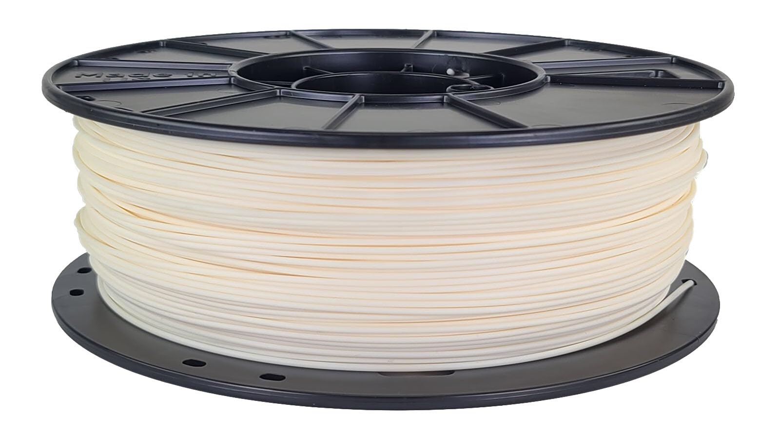 3D Fuel Pro PLA (PLA+) 3D-Druck Filament, Hergestellt in den USA mit hoher Schlagfestigkeit & Maßgenauigkeit +/- 0,02 mm, 1 kg (2,2 lbs) 1,75mm Spule im Kalkweiß