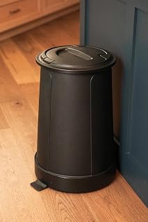 Toocan Trashcan - Classic Black -13 Gallon Trash Can with Removable Base & Lid – Patented Design, 40% More Space, Uses Standard Bags, Easy to Clean for Home or Office