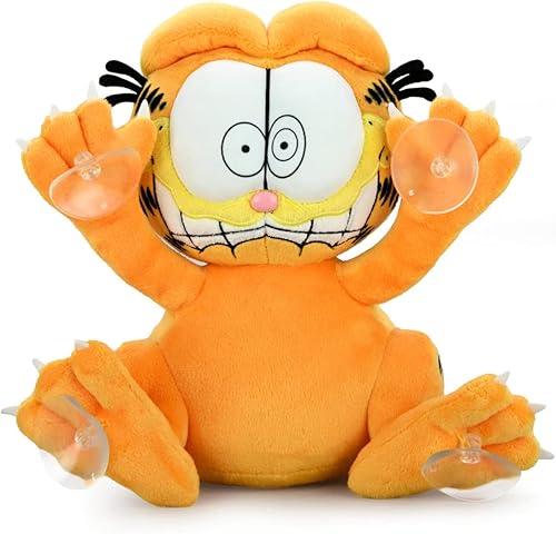 Miniatura 1 de Kidrobot Garfield - Adhesivo para ventana con ventosa de 8 pulgadas, asustado