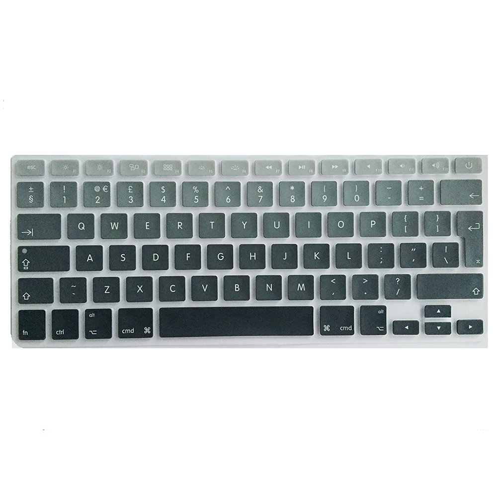 Se7enline Compatible with Macbook Keyboard Cover Skin for Mac Neo & Air 13/15 & Pro 14/16 inch (M5 M4 M3 M2 M1 A18 Pro) 2026/2025/2024/2023/2022/2021 Silicone Waterproof Dustproof EU Layout,Black — view 110