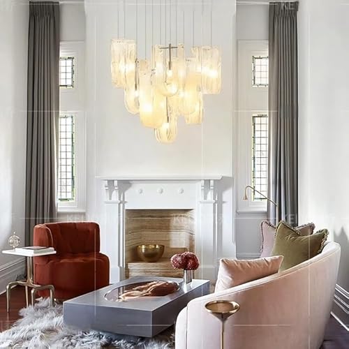 Modern Chandelier, Modern High-end Luxury LED Chandelier Italian Art Cream