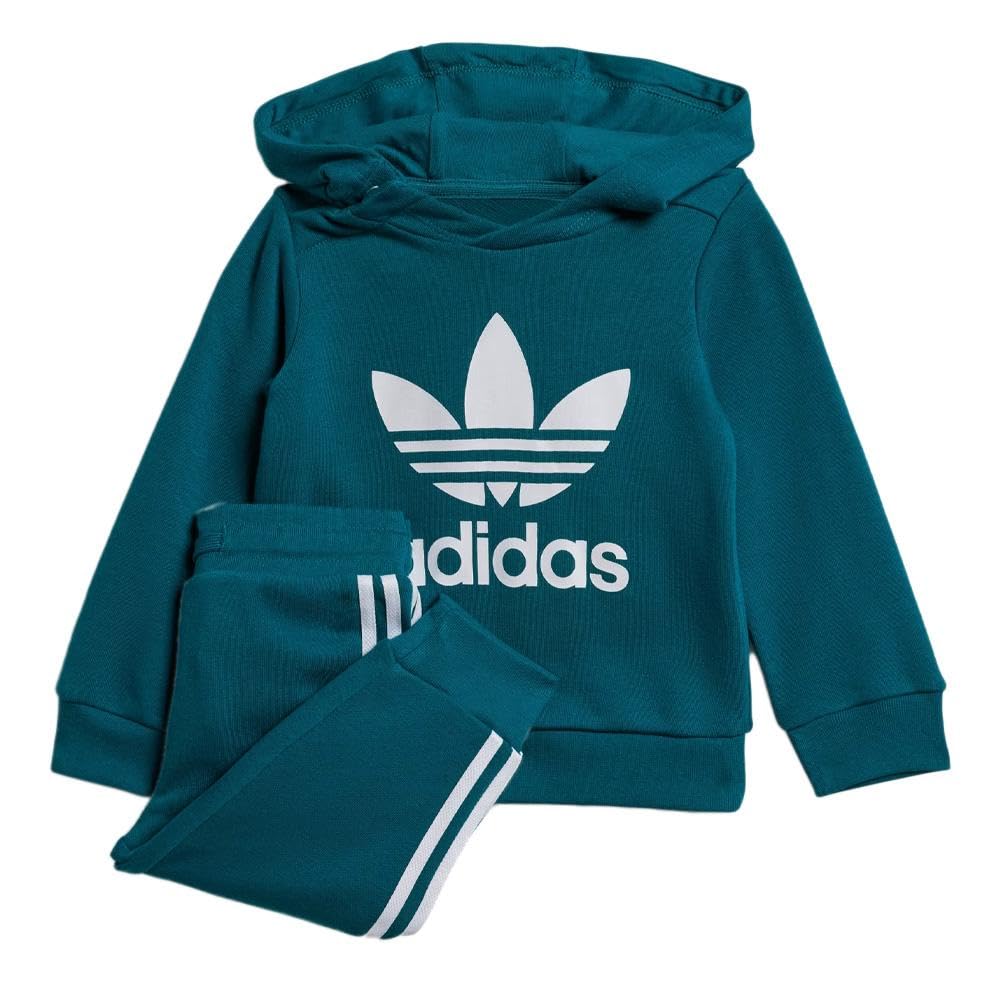 adidas Tuta blu anatra mista Crew Set
