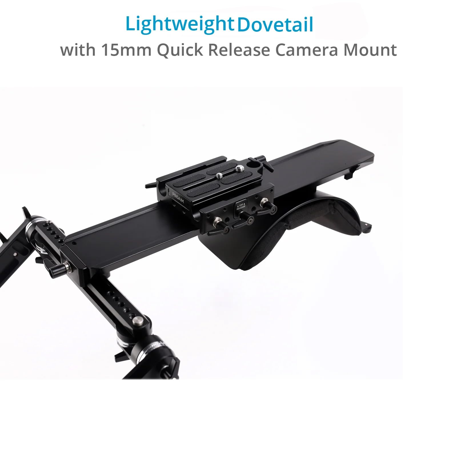 PROAIM Discovery SR-10 Schulterhalterungs-Kamera-Rig mit Rosettengriff-Set, Komfortables Schulterpolster|15mm Stabhalterung, für DSLR-Videokamera bis 20kg/44lb Nutzlast(SR-DVRY-10)