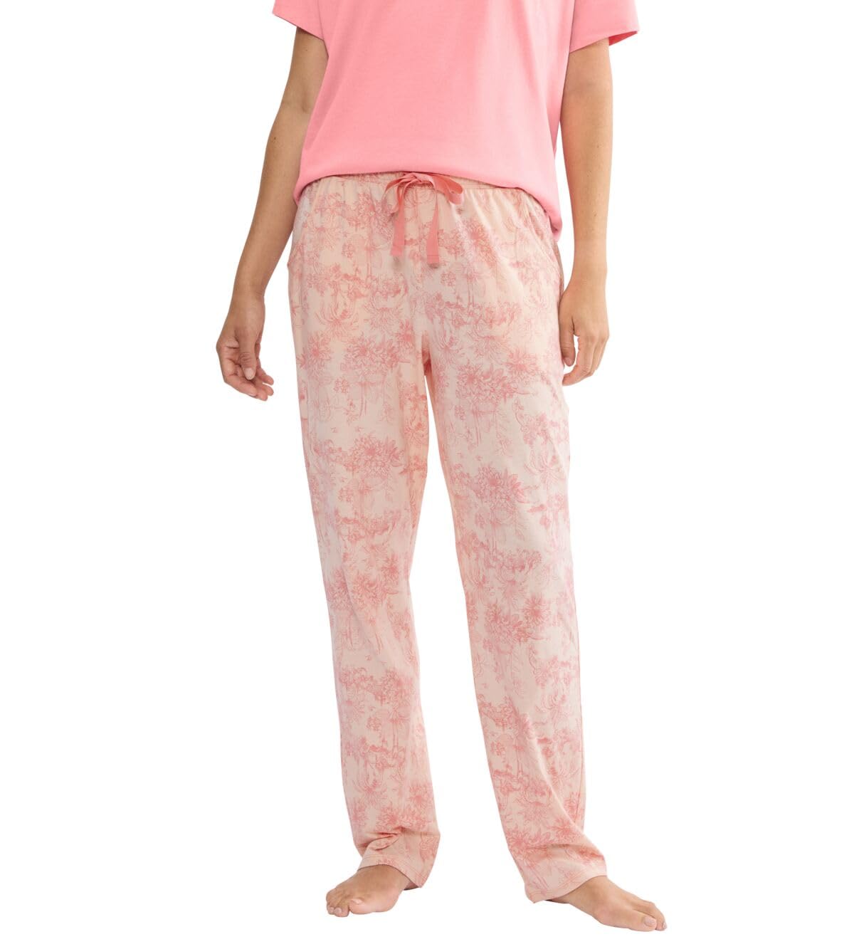 Triumph Mix & Match Pyjama Bottoms Women's Pink Floral Print Size 20
