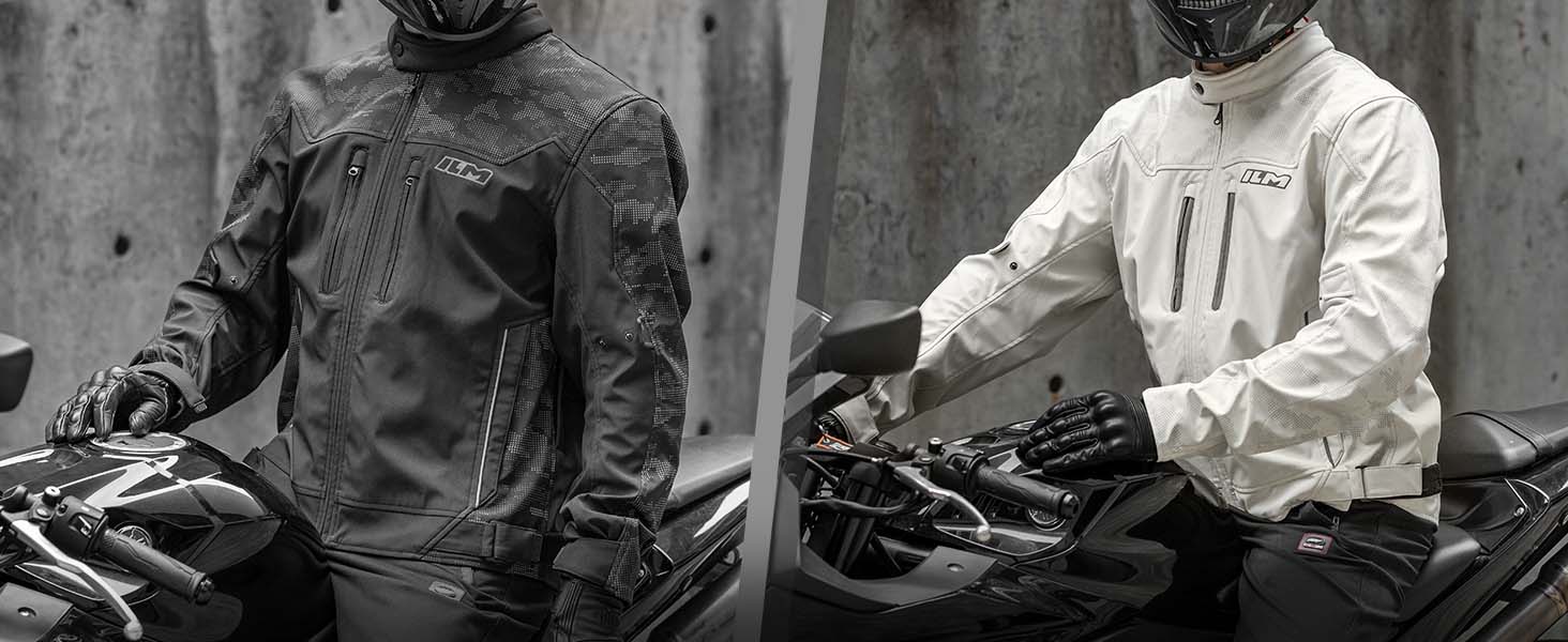 Amazon.co.jp: [ILM] バイクジャケット 通年対応 ライディング 