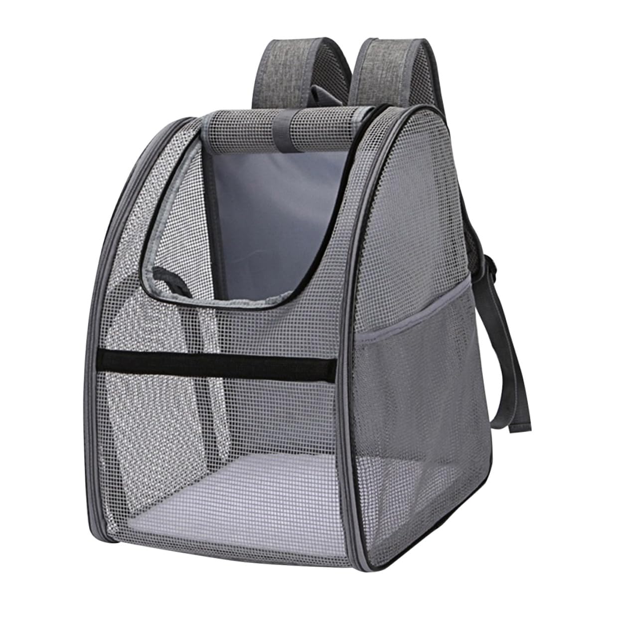 DOITOOL 1pezzi Zaino per Animali Domestici in Rete Traspirante Borsa Tracolla Portatile per Gatti e Cani Materiale Poliestere Resistente e Pratico