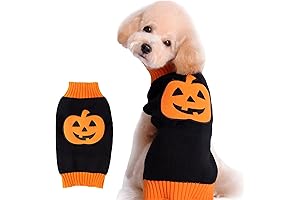 NACOCO Dog Sweater Pumpkin Halloween Costume