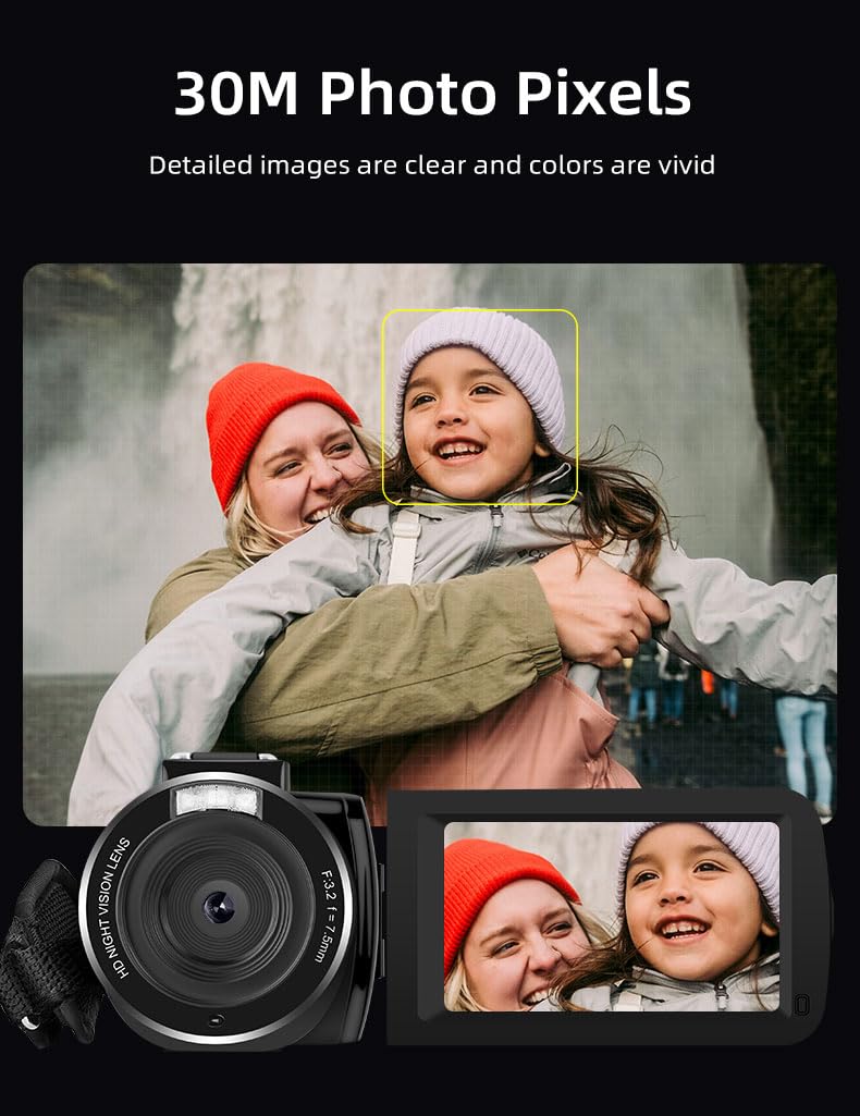 Amazon.com : ORDRO Full HD 1080P 30FPS Video Camera Camcorder