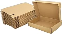 Vista 19 de Cajas de envío negras para pequeñas empresas, paquete de 20 cajas de cartón corrugado de 12 x 8 x 3 pulgadas para envío, embalaje, regalos