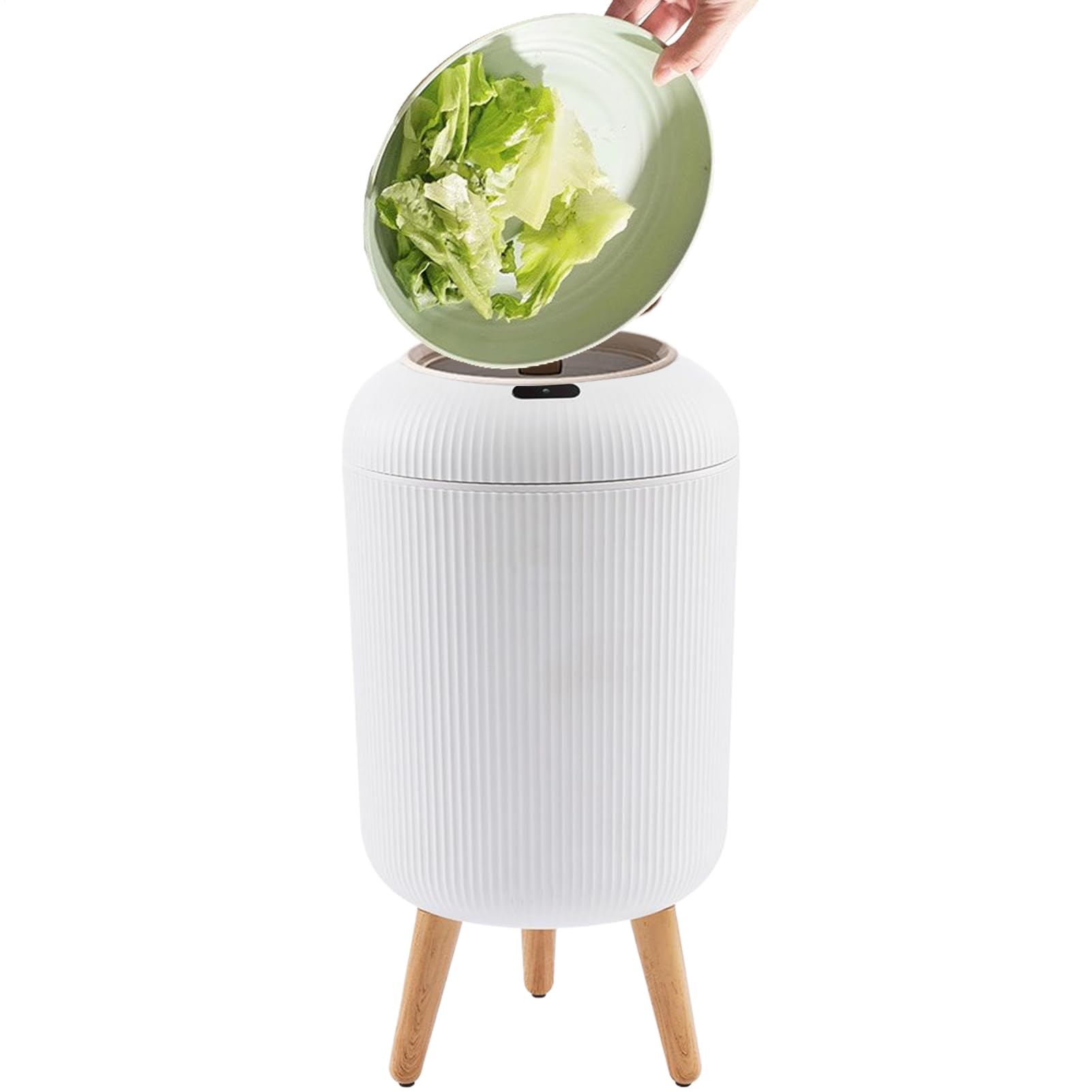 Cubo de basura inteligente 10L papelera para hogar sala y bano sensor 8